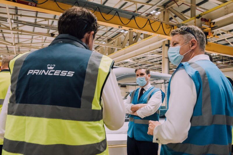 Keir Starmer at Princess Yachts, Plymouth
